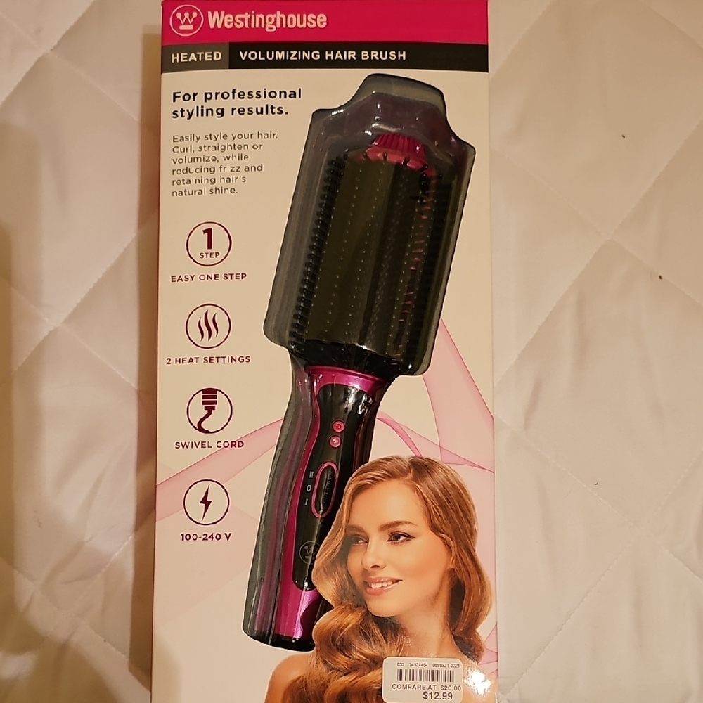 Pink Heated Volumizing Hair Brush